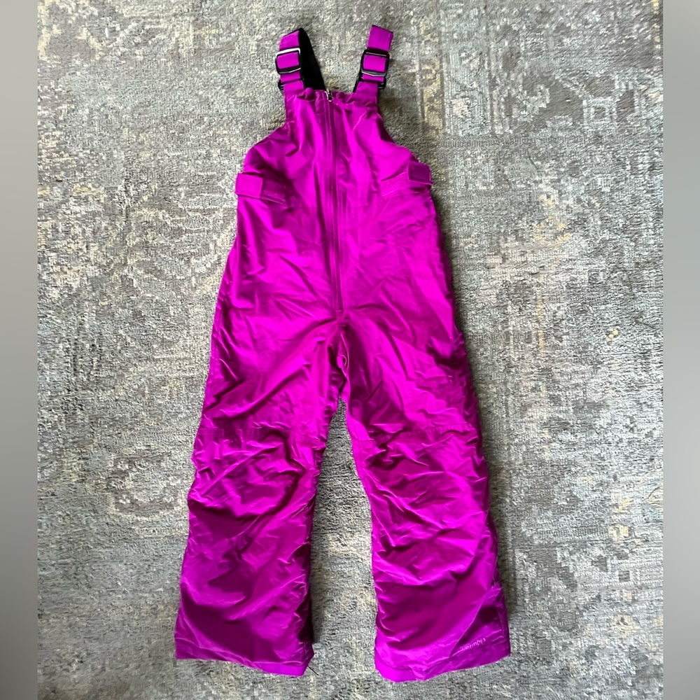 Hardly used Columbia girls ski bib size small (7/8)